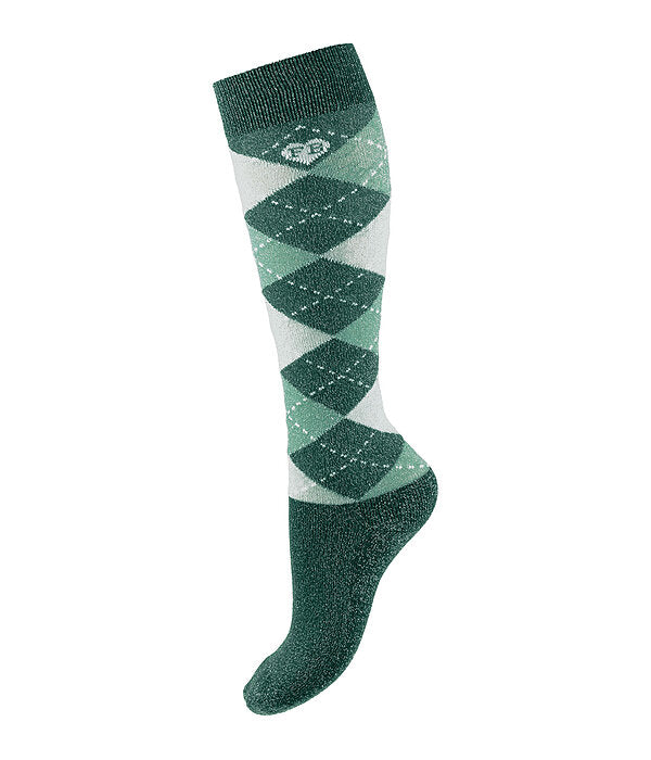 Calcetines Rombos+ purpurina