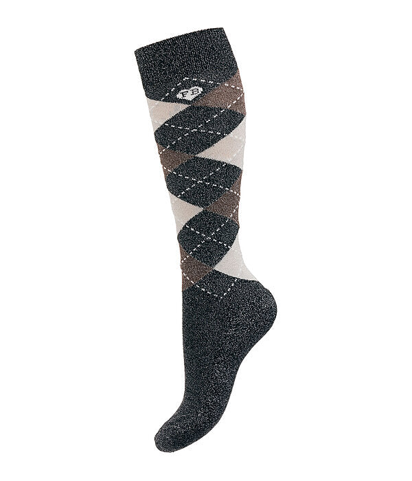 Calcetines Rombos+ purpurina