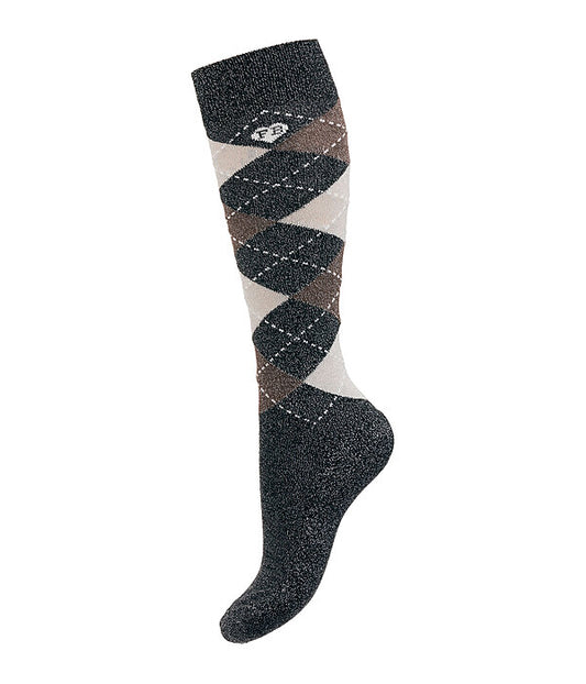 Calcetines Rombos+ purpurina